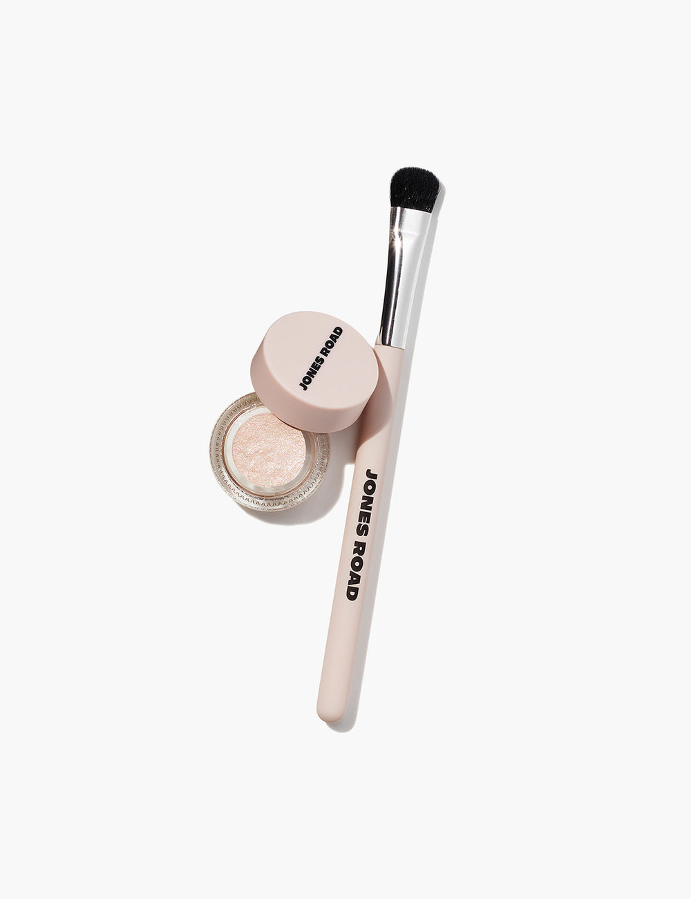 The Eye Detail Brush and Just A Sec in Linen by Jones Road Beauty